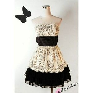 Betsey Johnson Cotton Tape Dress Size 0